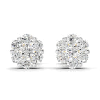 0.17 Carat Starlit Flower Studs Earrings | 14K Yellow Gold