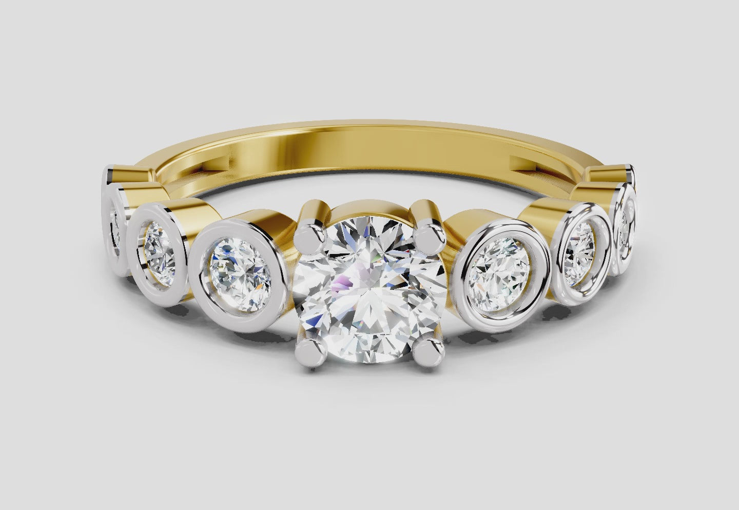 Load video: 1.13 Ct Round 14K Yellow Gold