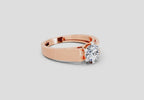 1.25 Ct Round Ring | 14K Rose Gold