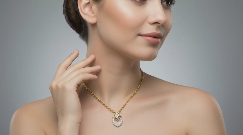 0.3 Carat Lab Grown Diamond teardrop Pendant in 14K