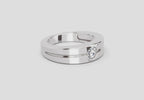 0.3 Carat Knife Edge Engagement Ring | 14K White Gold