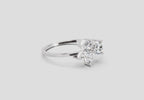 0.46 CTW Round & Marquise Diamond Cluster Ring in 14K White Gold