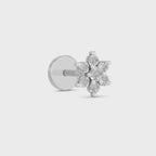 0.11 Ct Round Shape Nose Pin | 14K Yellow Gold