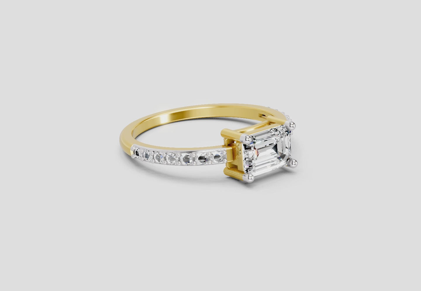 1.18 Ct Emerald 14K Yellow Gold