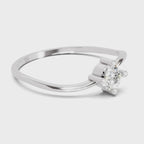 Sparkles Lab Grown Diamond 0.25 Carat Diamond Engagement Ring | 14K White Gold