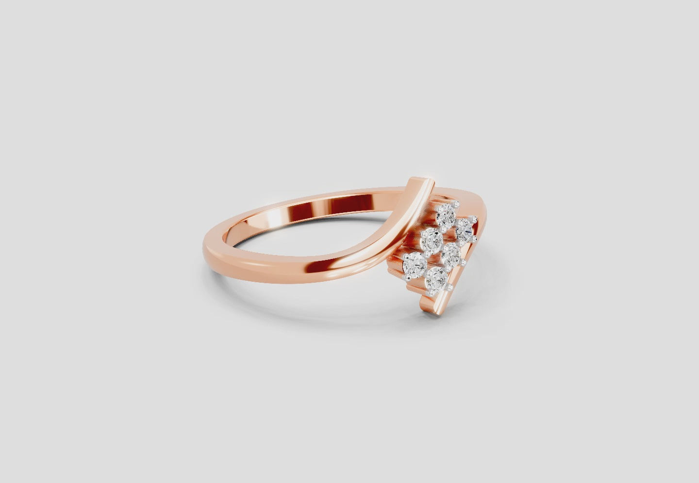 Load video: 0.07 Carat Lumora Promise Engagement Ring | 14K Rose Gold